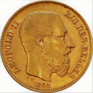 Gounden munt van 20 frank leopold 2