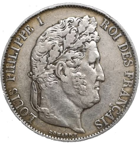 5 Frank Louis Philippe koning der Fransen