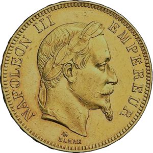 100 Frank goud Napoleon 3 viervoudige louis d'or