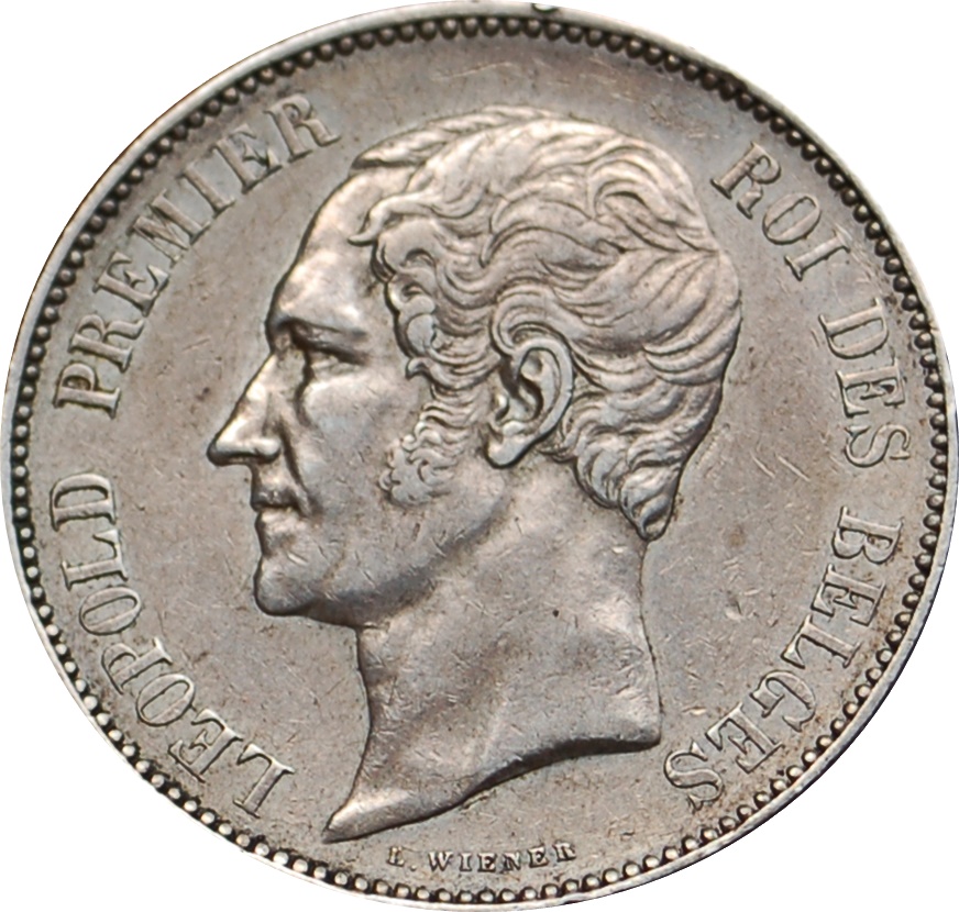 5 Frank in sterling zilver van Leopold I