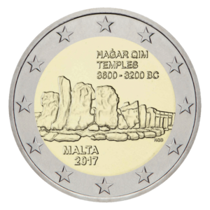 2 euromunt Hagar Qim Malta