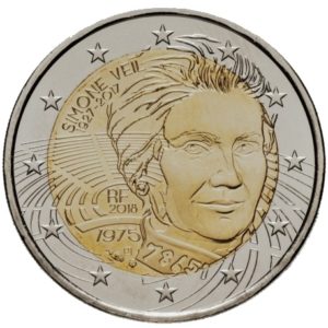 2 euromunt Simone Veil - Herdenking van haar intrede in het Pantheon - Frankrijk