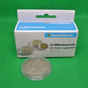 10 capsules voor alle 5 franken munten van de latijnse unie