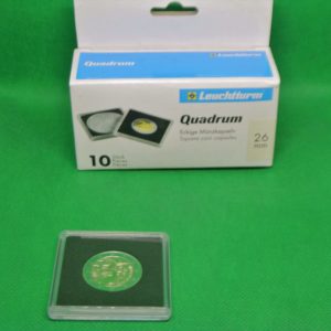 10 vierkante capsules voor 2 euromunten
