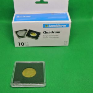10 vierkante capsules voor 20 Franken goudenmunten