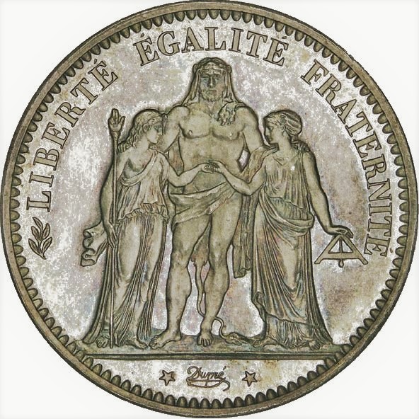 5 Frank in zilver hercules