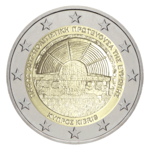 2 euro herdenkingsmunt Paphos Cyprus