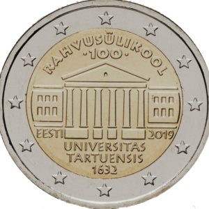 2 euro herdenkingsmunt universiteit van Tartu Estland