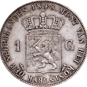 willem II 1 GULDEN ZILVER