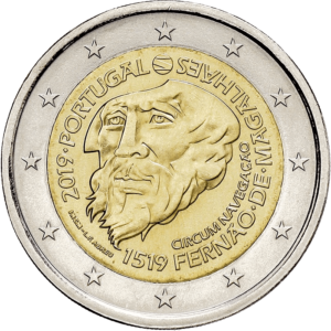 2 euro herdenkingsmunt Magellaan 500 jaar rond de wereld - Portugal