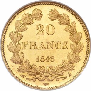 Louis philippe 20 frank koning der fransen