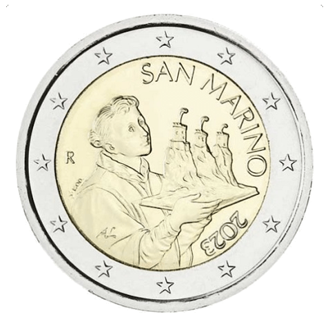 2 euro San Marino - De drie torens van San Marino - 2023