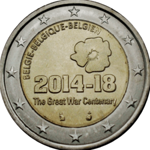 2 euromunt Eerste Wereldoorlog - België - 2014