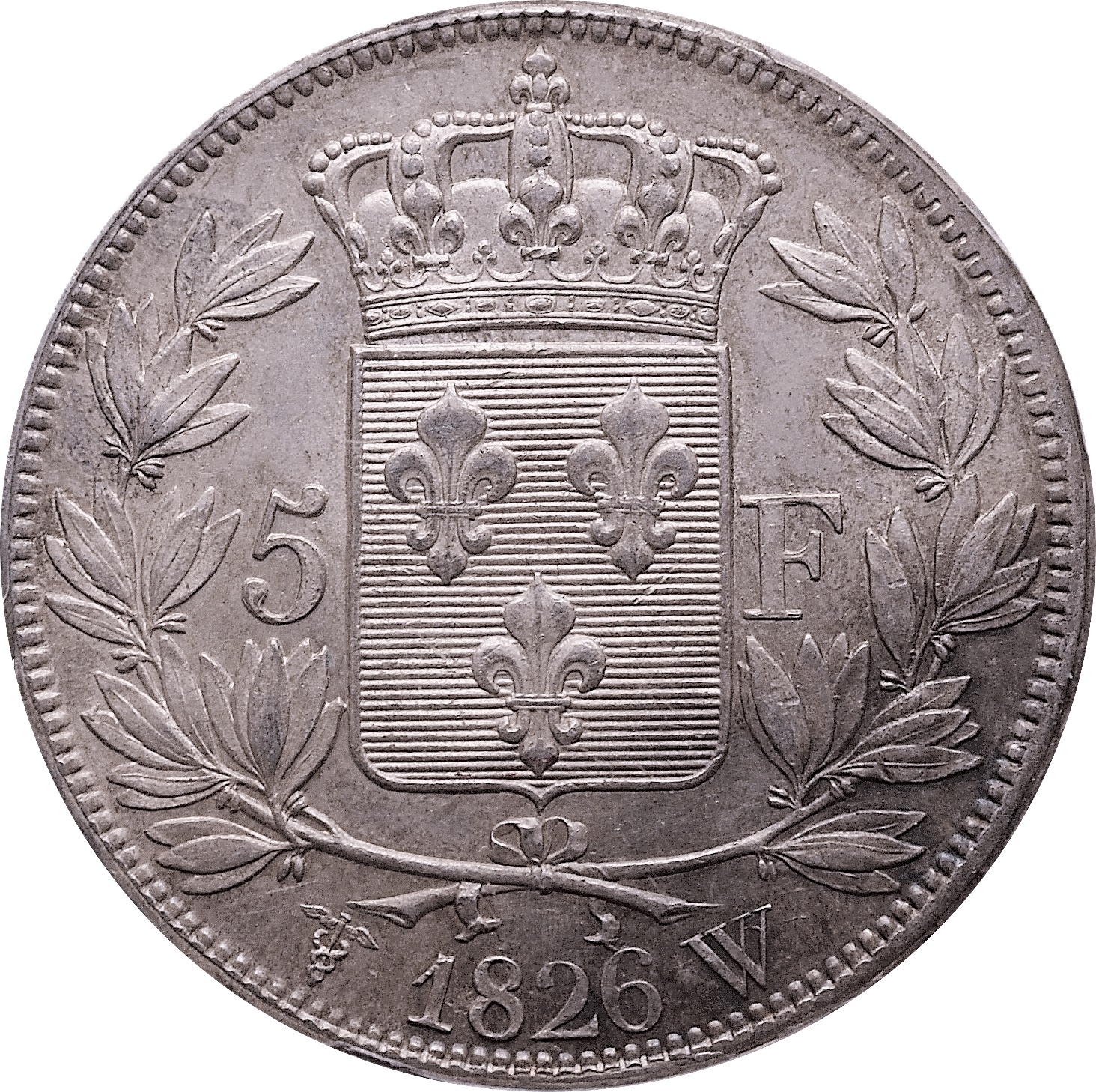 Charles X 5 Frank van frankrijk