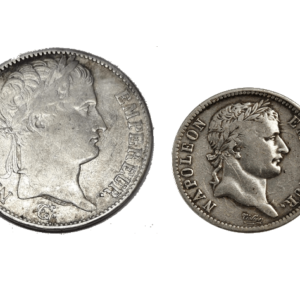 Zilveren set Napoleon I - 1 & 5 Frank