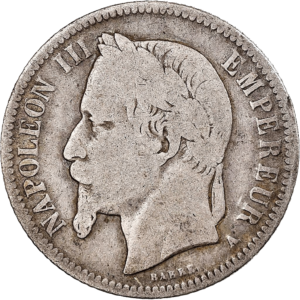 Napoléon III 1 FRANK IN ZILVER