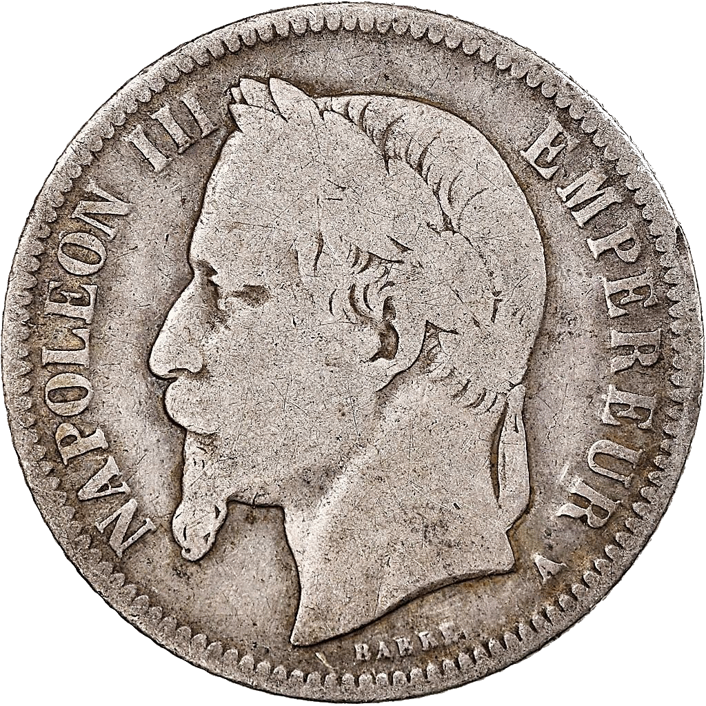 Napoléon III 1 FRANK IN ZILVER