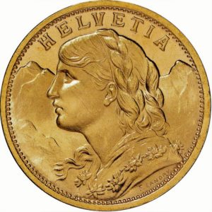 20 frank switzerland goudenmunt