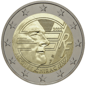 2 euro Jacques Chirac - Frankrijk 2022