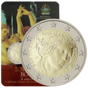 2 euro Sandro Botticelli 2010 San Marino