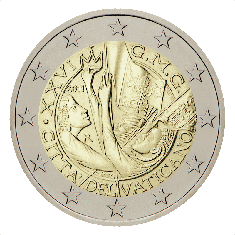 2 euro Wereldjongerendagen - Vaticaanstad - 2011