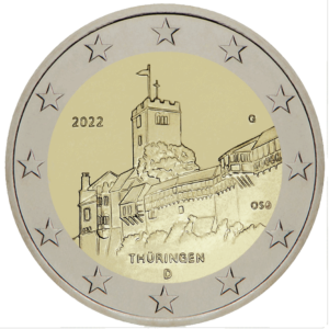 2 euro Thüringen duitsland 2022