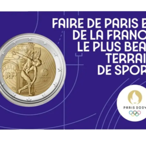 2 euro herdenkinsmunten Olympische Spelen Parijs 2024 France 2022
