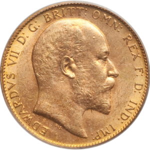 Sovereign goudmunt Edward VII van het Verenigd Koninkrijk