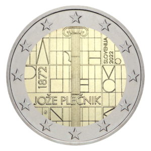 2 euro herdenkingsmunt Joze Plecnik Slovenieë 2022