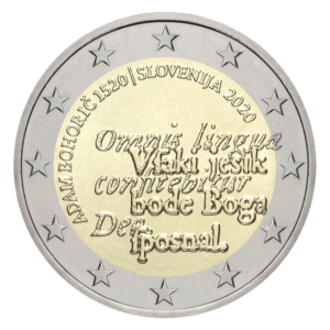 2 euros herdenkingsmunt Adam Bohoric Slovenie 2020