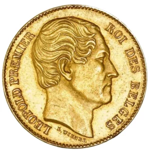 20 Frank Leopold I in goud, Belgische munt
