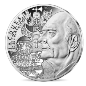 10 eur herdenkingsmunt Jacques Chirac France
