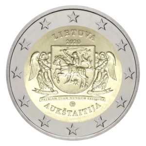 2 euro herdenkingsmunt Aukstaitija 2020