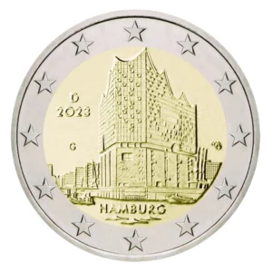2 euro herdenkingsmunt 2023 Hamburg