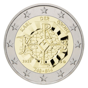2 euro herdenkingsmunt Karel de Grote Duitsland 2023