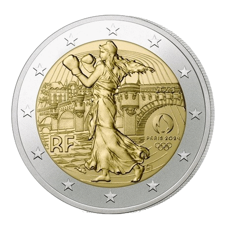 2-euro-herdenkingsmunt-Olympische-Spelen-van-Parijs-2023