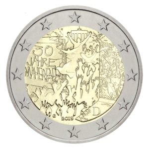 2 euro herdenkingsmunt val van de Berlijnse muur Duitsland