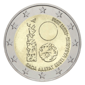 2 euro herdenkingsmunt 100ste verjaardag van de Republiek - Estland - 2018