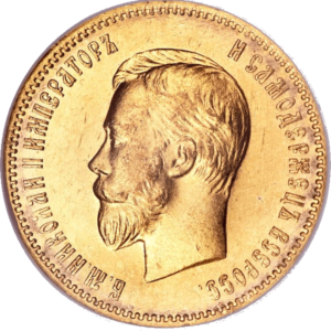 10 roebel Nicolas II in goud - Rusland