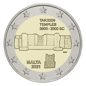 2 euro herdenkingsmunt tempels van Tarxien - Malta - 2021