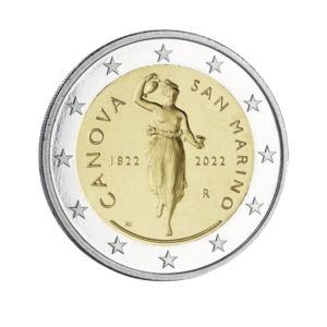 2 euro herdenkingsmunt antonio canova - San Marino - 2022