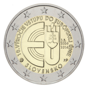2 euro herdenkingsmunt 10 jaar EU-lid - Slowakije - 2014