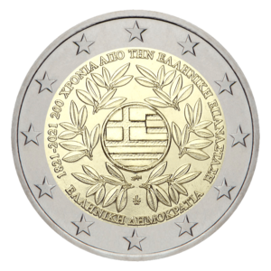 2 euro herdenkingsmunt Griekse revolutie - griekenland - 2021