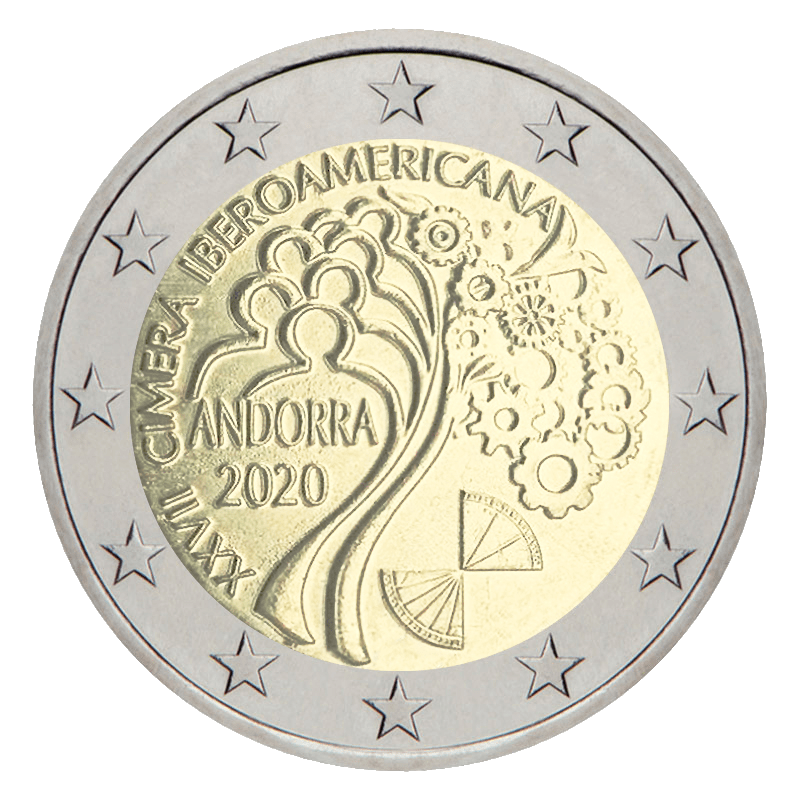 2 euro herdenkingsmunt Ibero-Amerikaanse top - andorra - 20202