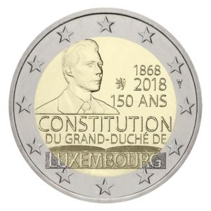 2 euro herdenkingsmunt Grondwet - Luxemburg - 2018