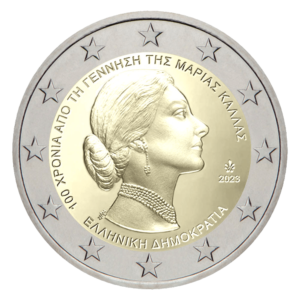 2 euro herdenkingsmunt Maria Callas - Griekenland - 2023