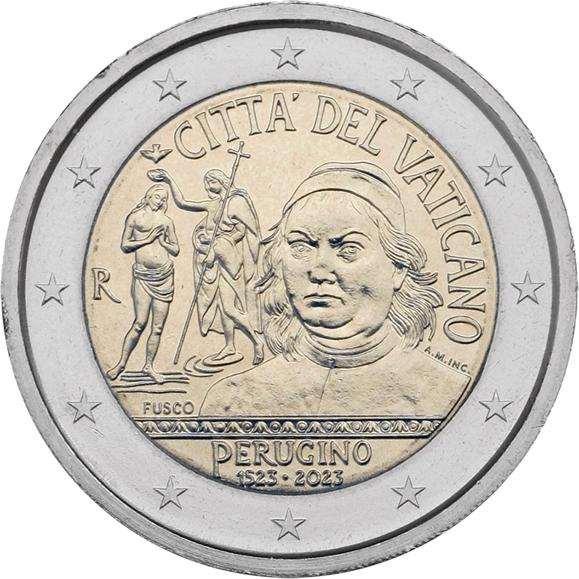 2 euro herdenkingsmunt perugino