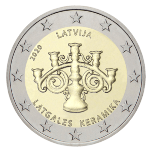 2 euro herdenkingsmunt Letse keramiek - Letland - 2020