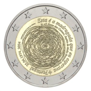 2 euro herdenkingsmunt Anjerrevolutie - Portugal - 2024