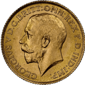 Gouden Sovereign George V Koning van het Verenigd Koninkrijk